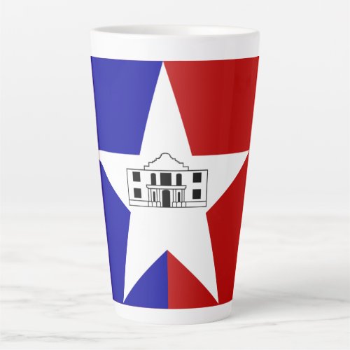 Flag of San Antonio Texas Latte Mug