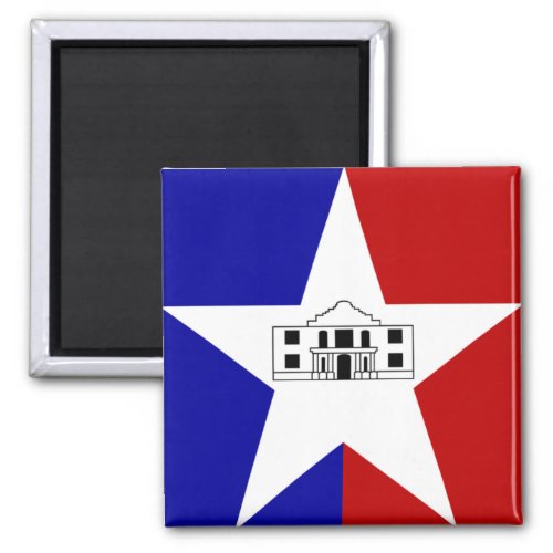 Flag of San Antonio Texas Magnet