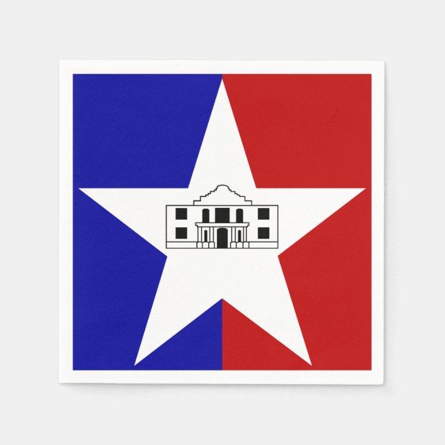 Flag of San Antonio, Texas Napkins (Front)