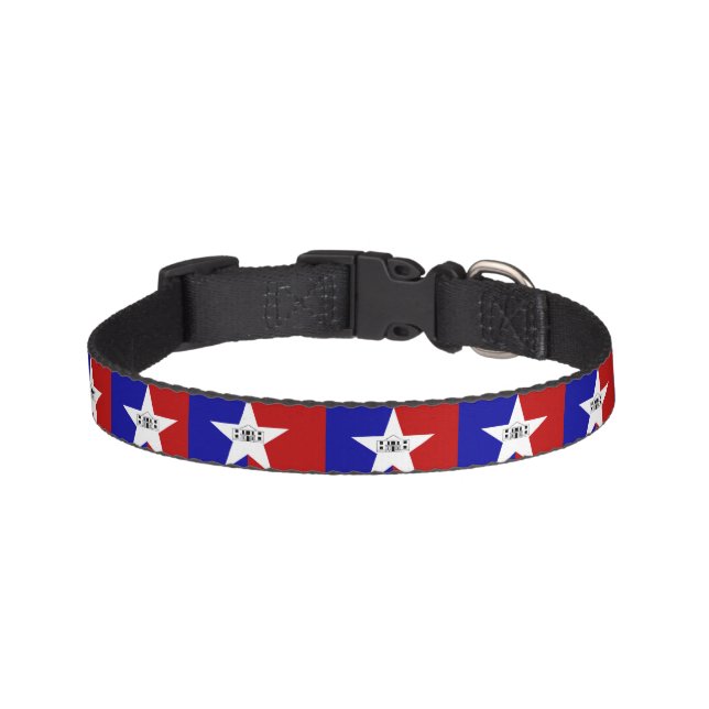 Flag of San Antonio, Texas Pet Collar (Front)