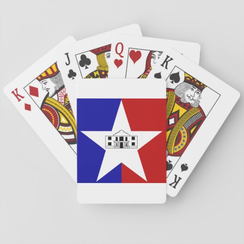 Flag of San Antonio Texas Playing Cards