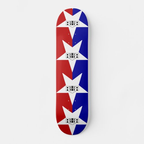 Flag of San Antonio Texas Skateboard