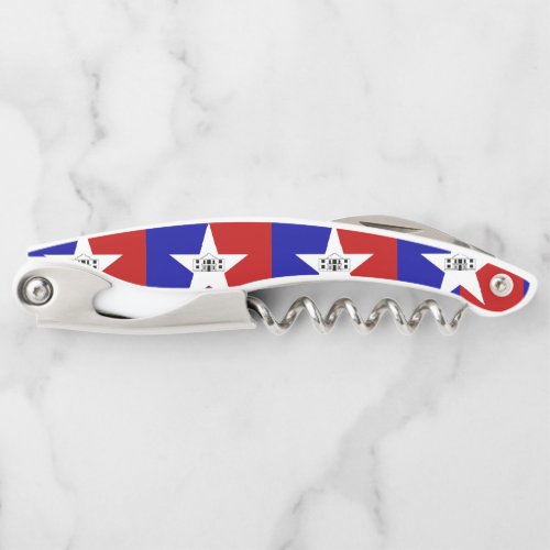 Flag of San Antonio Texas Waiters Corkscrew