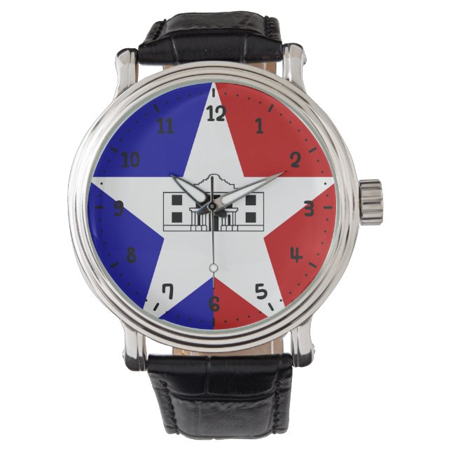 Flag of San Antonio, Texas Watch (Front)