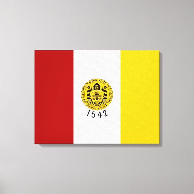 Flag of San Diego (California) Canvas Print (Front)