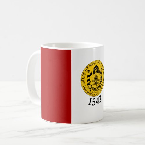 Flag of San Diego California Coffee Mug