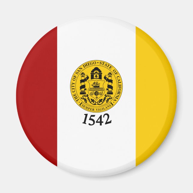 Flag of San Diego, California Magnet (Front)