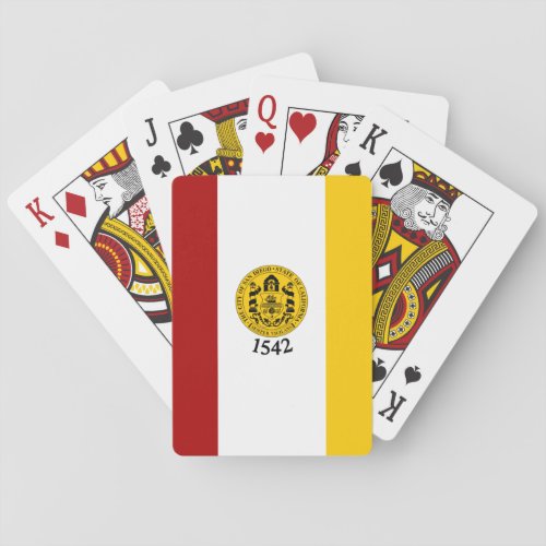 Flag of San Diego California Poker Cards