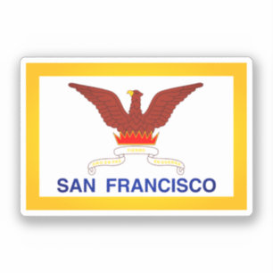 Flag of San Francisco, CA Sticker