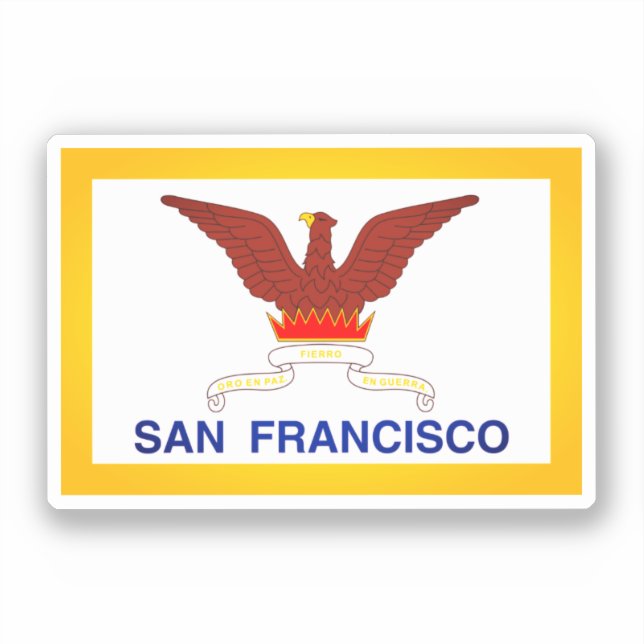 Flag of San Francisco, CA Sticker (Front)