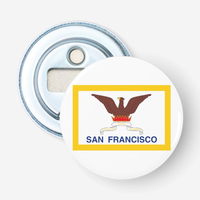 Flag of San Francisco, California Bottle Opener (Front)