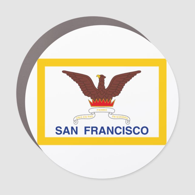 Flag of San Francisco, California Car Magnet (Front)
