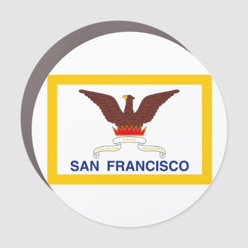Flag of San Francisco California Car Magnet