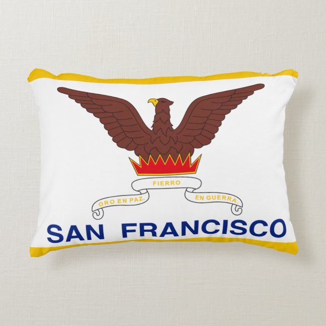 Flag of San Francisco, California Decorative Pillow (Front)