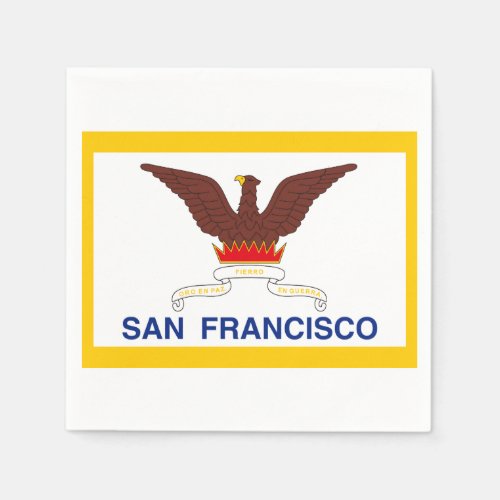 Flag of San Francisco California Paper Napkins