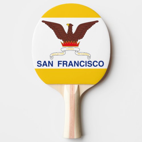 Flag of San Francisco California Ping_Pong Paddle