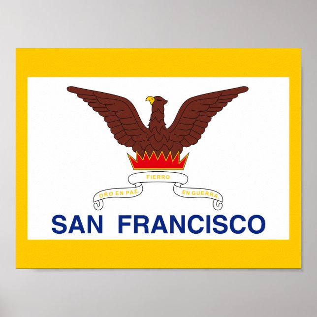 Flag of San Francisco, California Poster (Front)