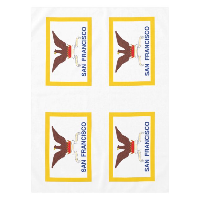 Flag of San Francisco, California Tablecloth (Front)