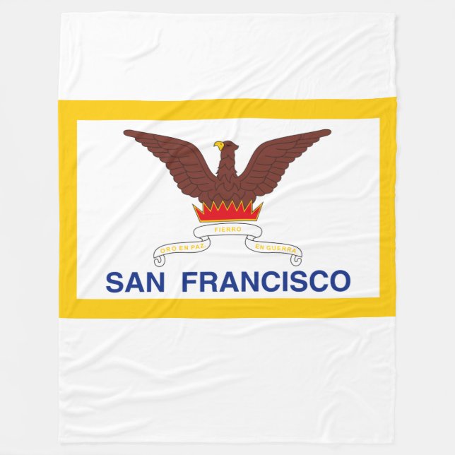 Flag of San Francisco Fleece Blanket (Front)