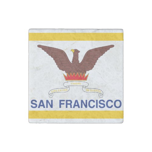 Flag of San Francisco Stone Magnet