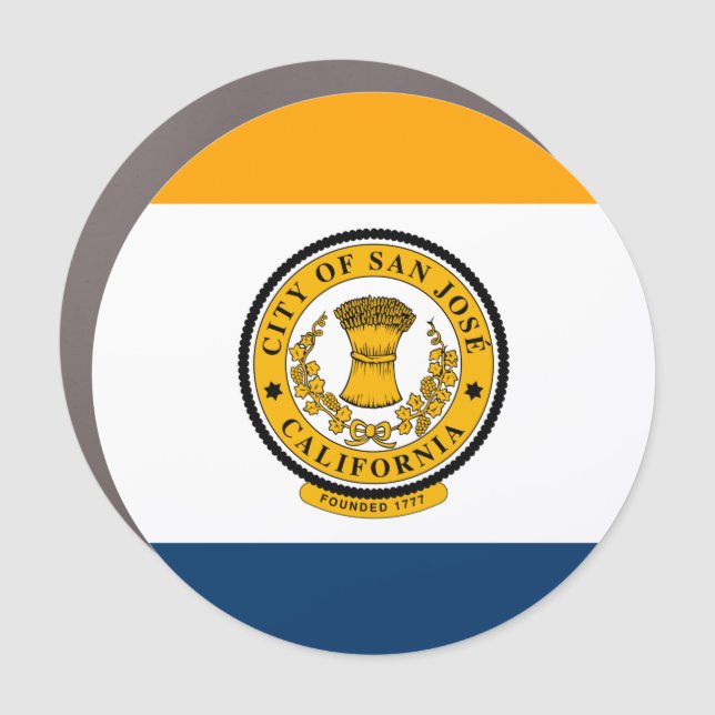 Flag of San Jose, California  Car Magnet (Front)