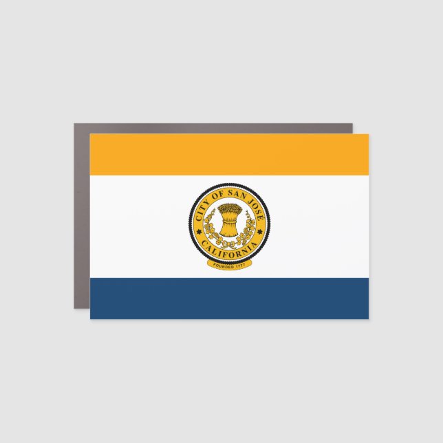 Flag of San Jose, California  Car Magnet (Front)