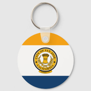 Flag of San Jose, California  Keychain