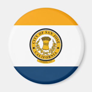 Flag of San Jose, California Magnet