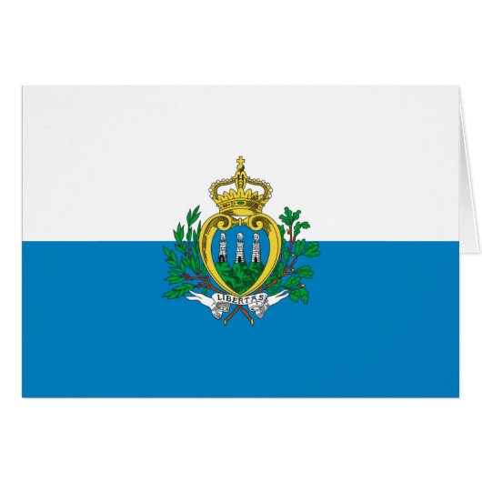 Flag of San Marino (Front Horizontal)