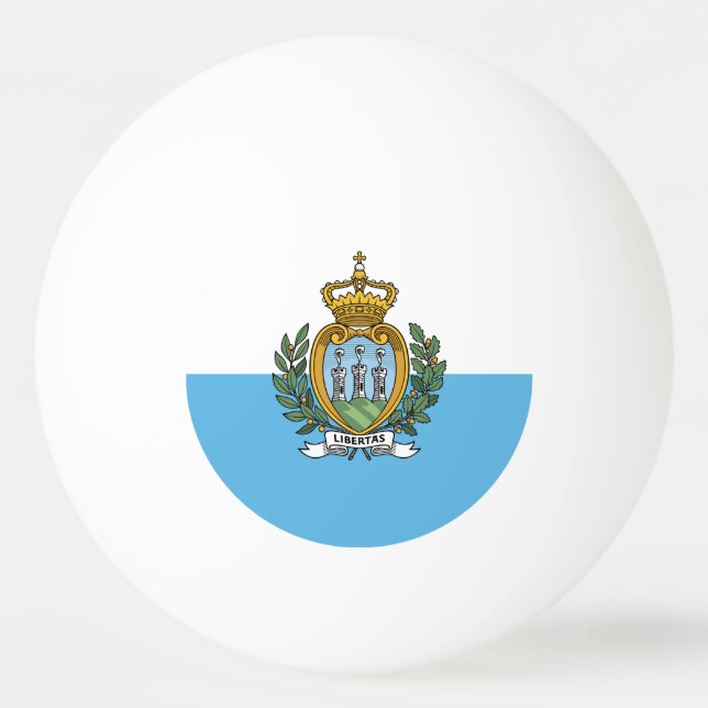 Flag of San Marino / Sammarinese flag Ping-Pong Ball (Front)
