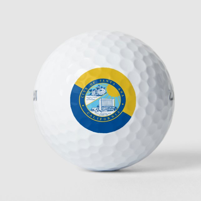 Flag of Santa Ana (California) Golf Balls (Front)