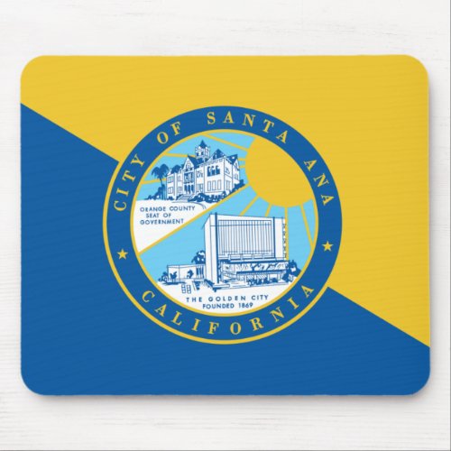 Flag of Santa Ana California Mouse Pad