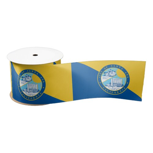 Flag of Santa Ana California Satin Ribbon