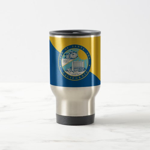 Flag of Santa Ana California Travel Mug