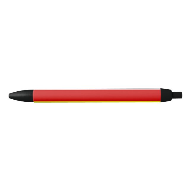 Flag of Santa Barbara, California Black Ink Pen (Front)