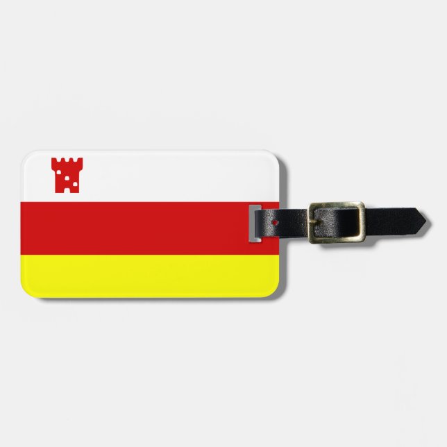 Flag of Santa Barbara, California Luggage Tag (Front Horizontal)