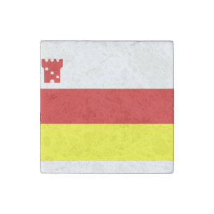Flag of Santa Barbara, California Stone Magnet