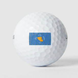 Flag of Santa Clara (US county, California) Golf Balls