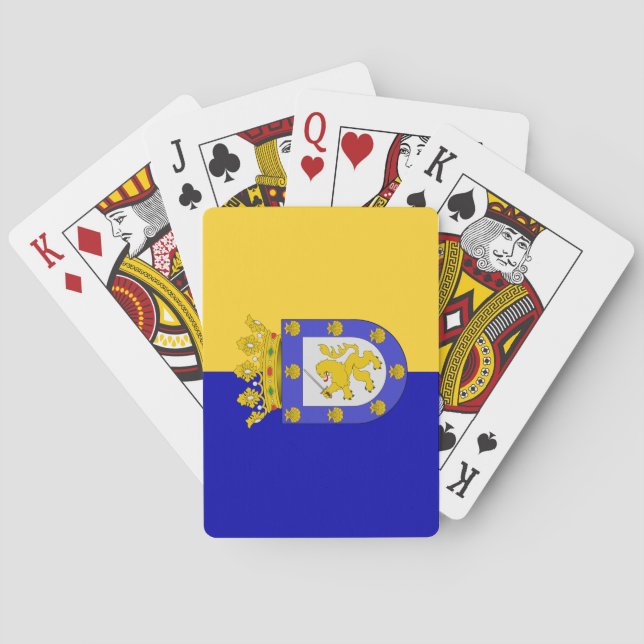 Flag of Santiago (Chile) Poker Cards (Back)