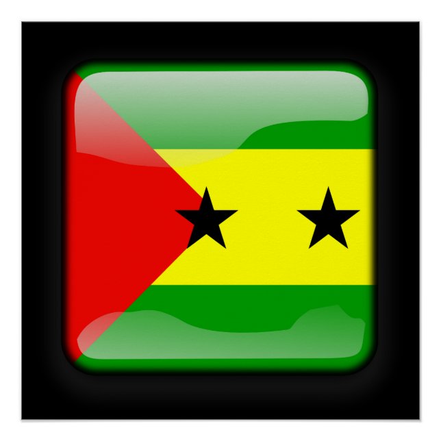 Flag of Sao Tome and Principe Poster (Front)