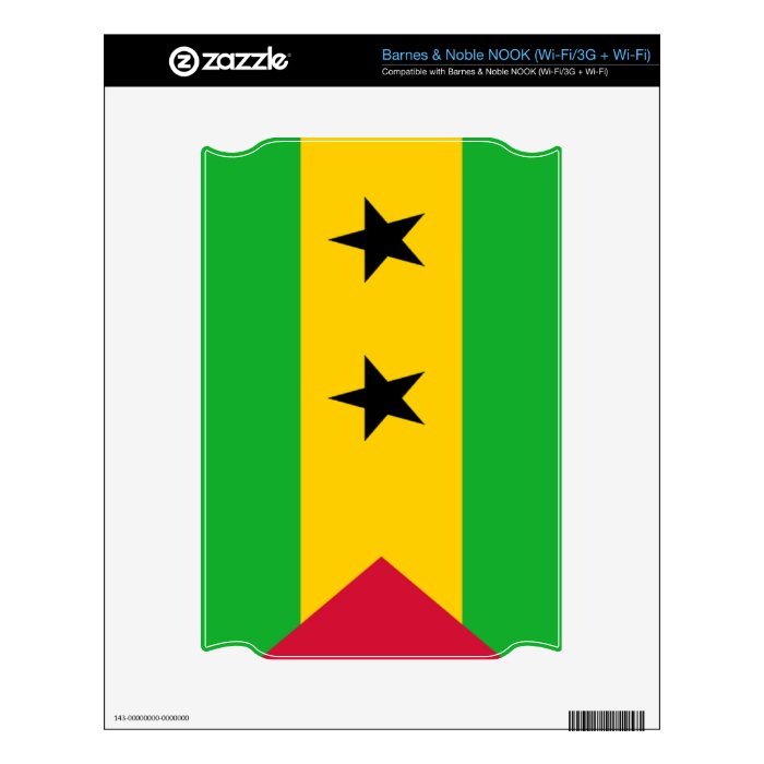 Flag of São Tomé and Príncipe Skin For The NOOK