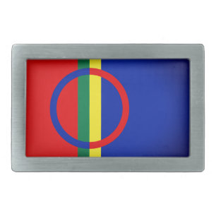 Flag of Sápmi Belt Buckle