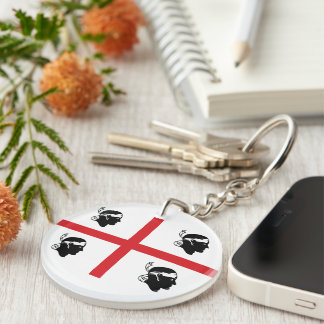 Flag of Sardegna (Italy) Keychain