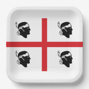 Flag of Sardegna (Italy)  Paper Plates
