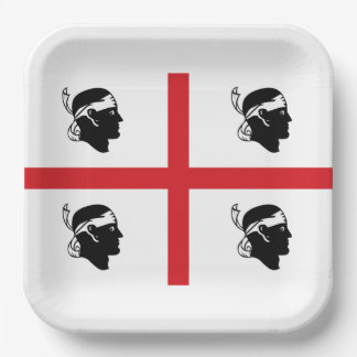 Flag of Sardegna (Italy)  Paper Plates