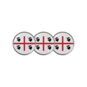 Flag of Sardinia (Italy) Golf Ball Marker