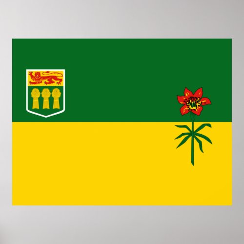 Flag of Saskatchewan Poster