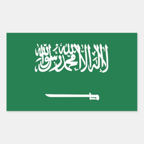 Flag of Saudi Arabia Rectangular Sticker