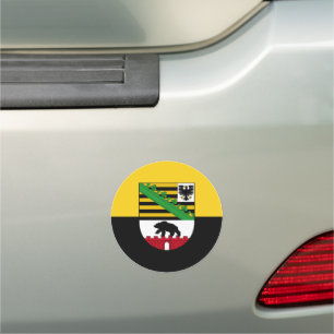 Flag of Saxony-Anhalt Car Magnet