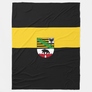 Flag of Saxony-Anhalt Fleece Blanket